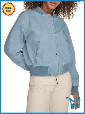 Crop Varsity Snap Bomber Jacket Retro Sporty